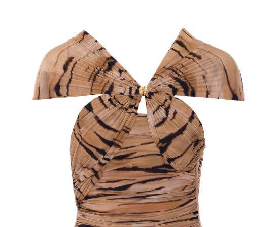 26SS 엘리자베타프랜치 바디수트 티셔츠 BO03362E2 470 Beige - ELISABETTA FRANCHI