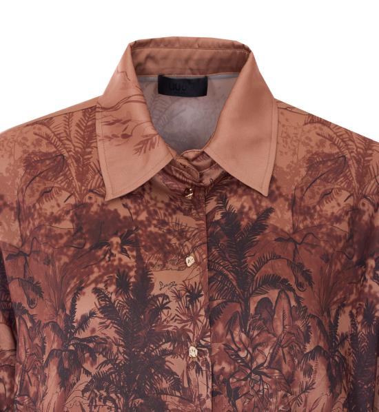 26SS 리우조 셔츠 CA6336TS01A P9655 Brown - LIU JO