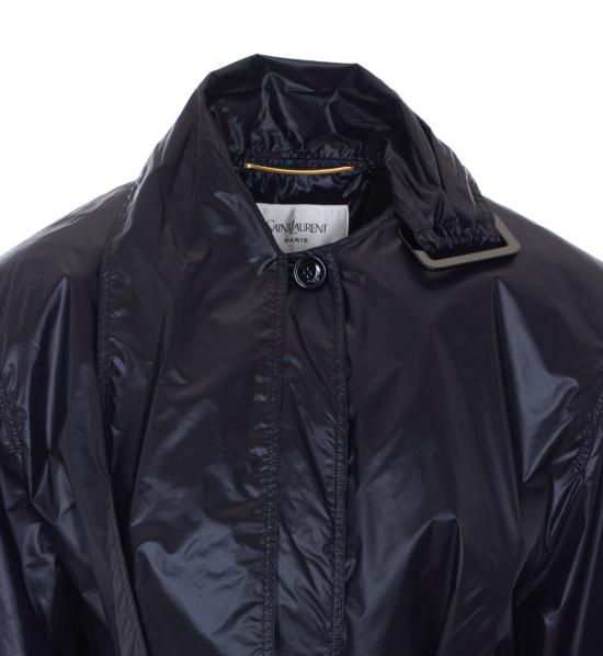 26SS 생로랑 트렌치 코트 870685 Y8J111000 Black - SAINT LAURENT