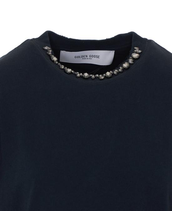 26SS 골든구스 반팔 티셔츠 GWP01874 P00189790456 Black - GOLDEN GOOSE