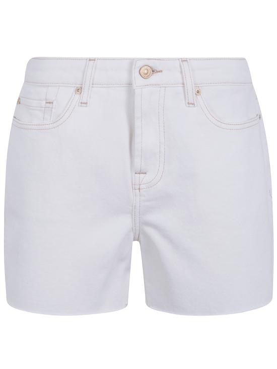 26SS 세븐포올맨카인드 데님 숏팬츠 7U900D52 MKY WHITE - 7 FOR ALL MANKIND