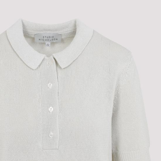 26SS 스튜디오 니콜슨 폴로 티셔츠 TOLSASNW1892 ICE WHITE - STUDIO NICHOLSON