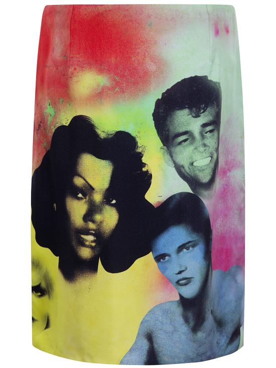 26SS 베르사체 미디 스커트 10246901A17913 5X000 MULTICOLOUR - VERSACE