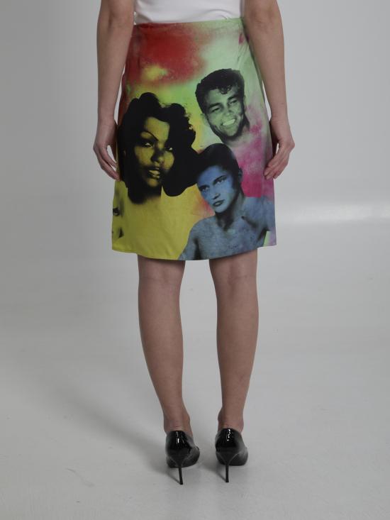 26SS 베르사체 미디 스커트 10246901A17913 5X000 MULTICOLOUR - VERSACE