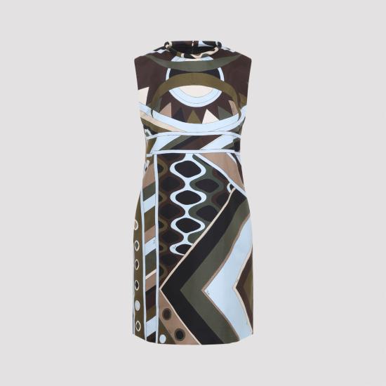 26SS 에밀리오푸치 미디 원피스 6HRG056H841 016 GREEN - EMILIO PUCCI
