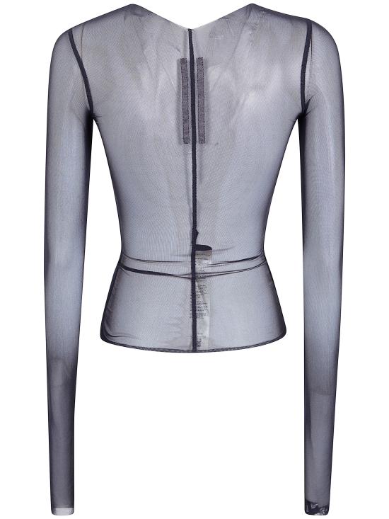 26SS 릭 오웬스 긴팔 티셔츠 RO01F6274TUSRJA 09 BLACK - RICK OWENS