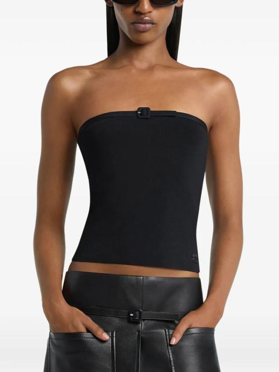 26SS 쿠레쥬 민소매 티셔츠 226MTO526FI0063 9999 BLACK - COURREGES