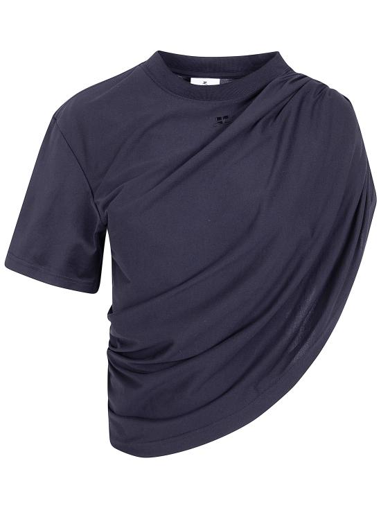 26SS 쿠레쥬 반팔 티셔츠 226JTS241JS0290 9999 BLACK - COURREGES