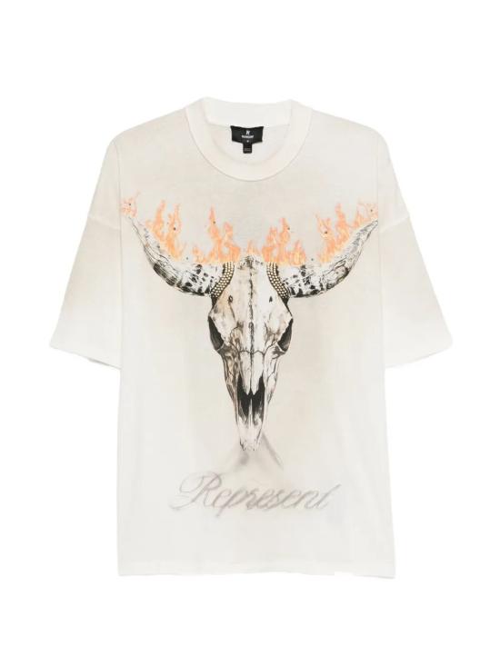 26SS 리프레젠트 반팔 티셔츠 MLM100592 WASHED NUDE NEUTRALS