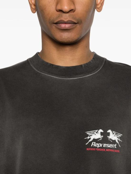 26SS 리프레젠트 반팔 티셔츠 MLM100768 STAINED BLACK - REPRESENT