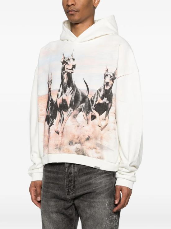 26SS 리프레젠트 후드 티셔츠 MLM100728 FLAT WHITE - REPRESENT