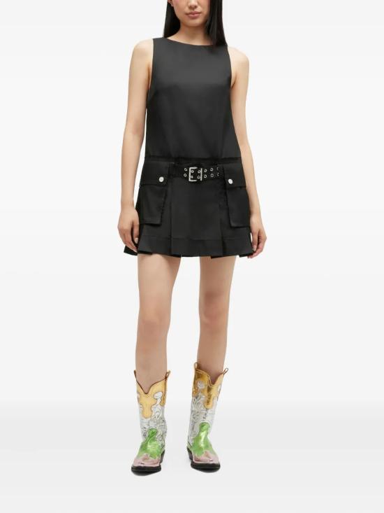 26SS 가니 미디 원피스 A1030167099 BLACK - GANNI