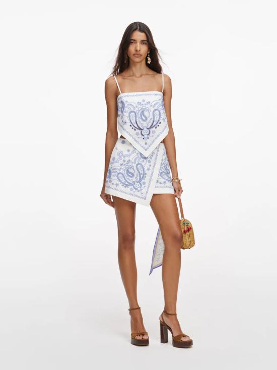 26SS 셀프 포트레이트 숏 원피스 AC26007SKWWHITE