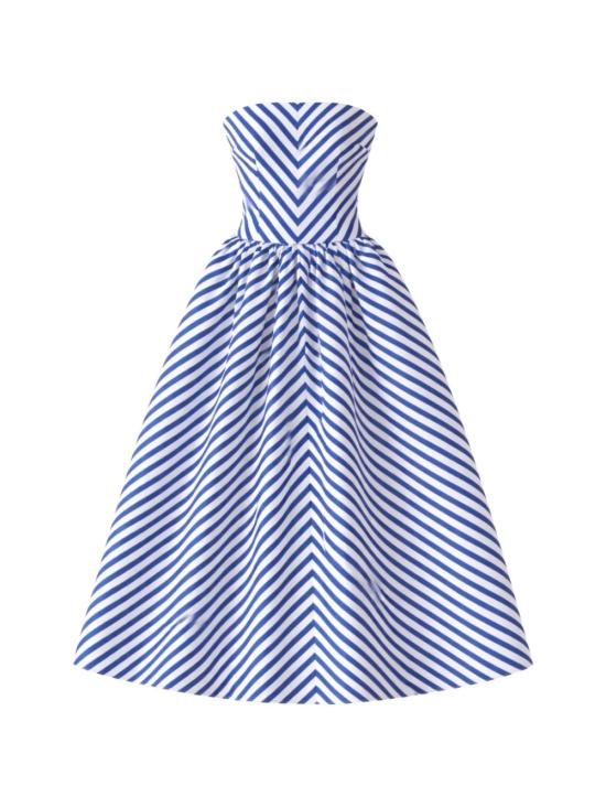 26SS 셀프 포트레이트 미디 원피스 SS26158MANNAVY BLUE