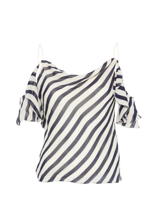 26SS 셀프 포트레이트 반팔 티셔츠 SS26176TANNAVY BLUE