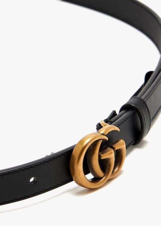 26SS 구찌 GG 마몬트 레귤러 벨트 409417AP00T1000 BLACK - GUCCI