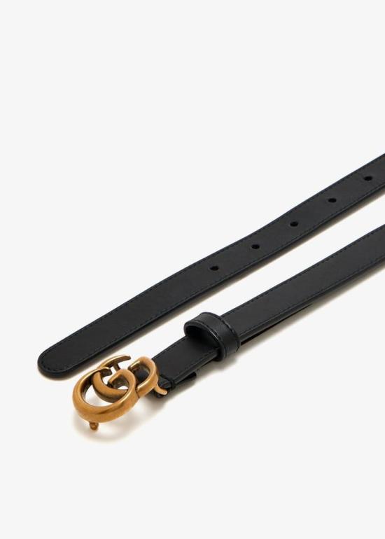 26SS 구찌 GG 마몬트 레귤러 벨트 409417AP00T1000 BLACK - GUCCI