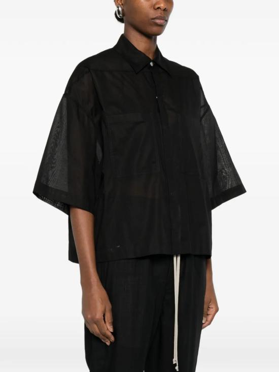 26SS 릭 오웬스 셔츠 RP01F6246CV09 BLACK - RICK OWENS