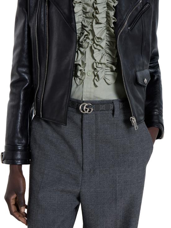 26SS 구찌 레귤러 벨트 847132FAFGM1000 BLACK - GUCCI