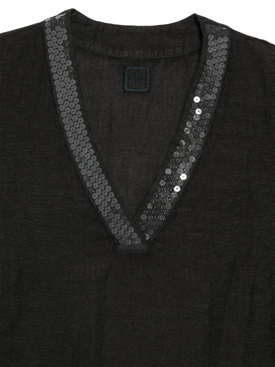 26SS 120 리노 블라우스 33ALIW1PL30000115000000065 BLACK - 120 LINO