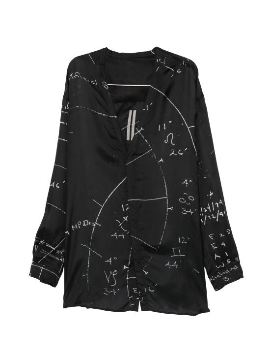 26SS 릭 오웬스 긴팔 셔츠 RU01F2295KP10911 BLACK