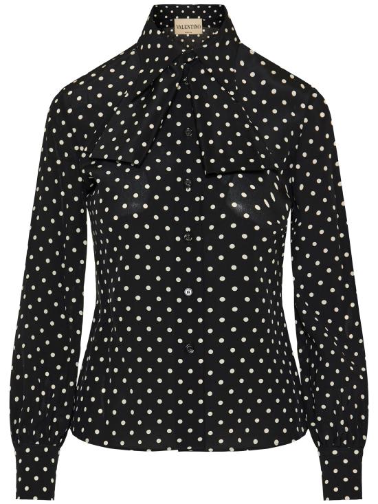 26SS 발렌티노 가라바니 블라우스 8B3AB8429DWTB1 BLACK