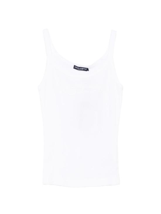 26SS 돌체앤가바나 민소매 티셔츠 F8K97ZGDDL0W0800 WHITE - DOLCE & GABBANA