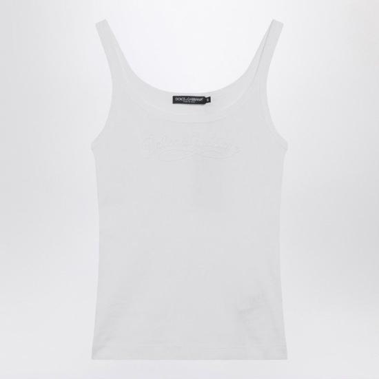 26SS 돌체앤가바나 민소매 티셔츠 F8K97ZGDDL0W0800 WHITE