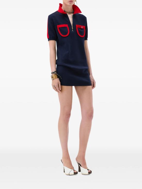 26SS 베르사체 미디 원피스 10243441A173911U040 BLUE - VERSACE
