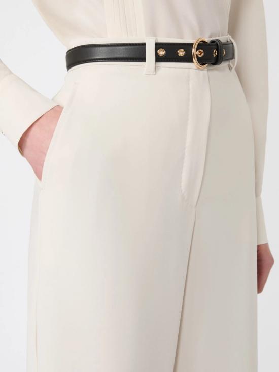 26SS 막스마라 스튜디오 스트레이트 팬츠 2616131025600060 WHITE - MAX MARA STUDIO