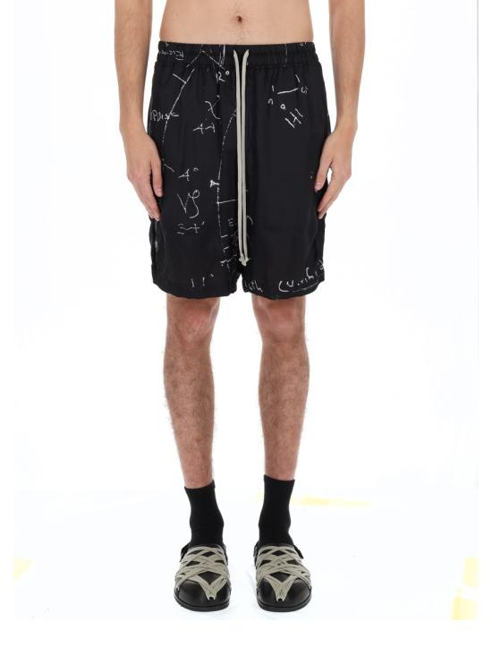 26SS 릭 오웬스 숏팬츠 RU01F2397KP10911 BLACK - RICK OWENS