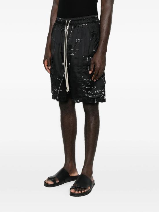 26SS 릭 오웬스 숏팬츠 RU01F2360KP10911 BLACK - RICK OWENS