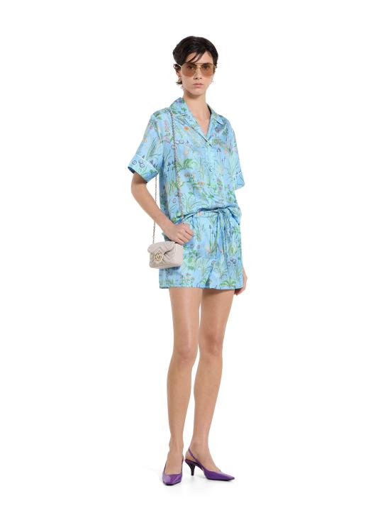 26SS 구찌 스트레이트 팬츠 856120ZAULE4340 CLEAR BLUE - GUCCI