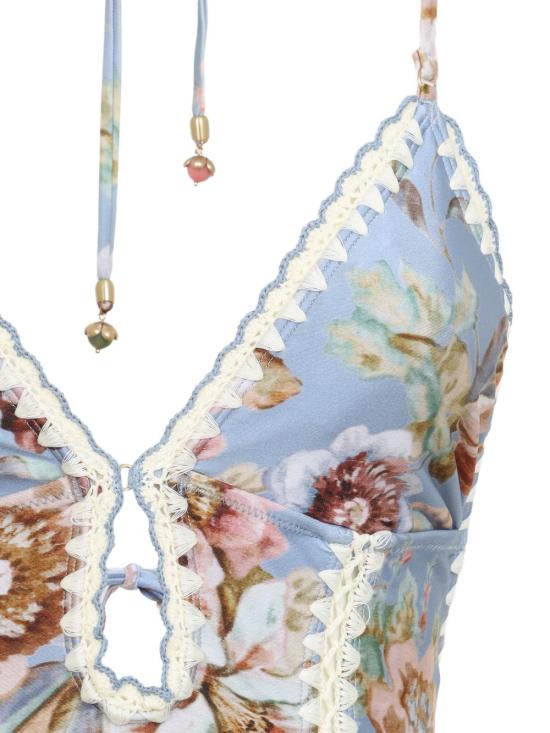 26SS 짐머만 원피스 수영복 5768WRS261CFLR CLEAR BLUE - ZIMMERMANN
