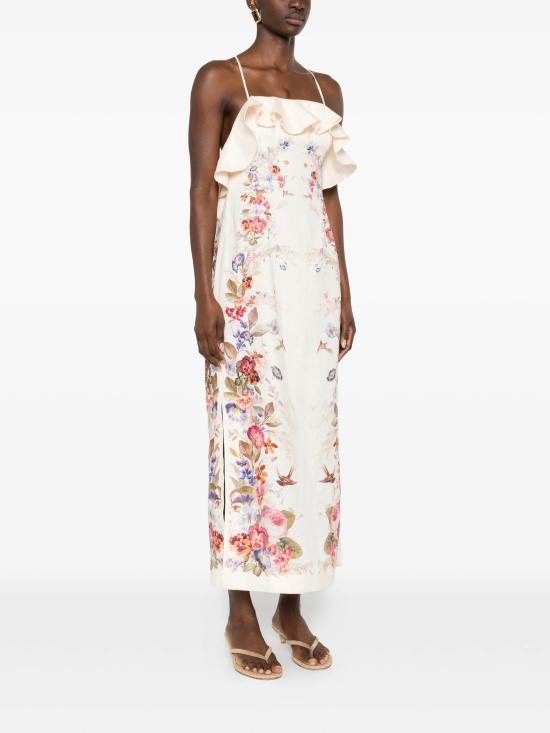 26SS 짐머만 롱 원피스 6147DRS264VFLO MULTICOLOUR - ZIMMERMANN