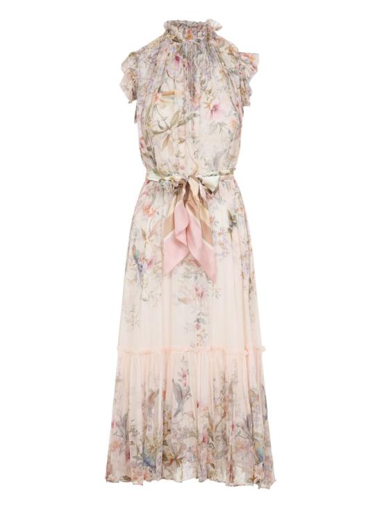 26SS 짐머만 미디 원피스 7280DC261CRMAV MULTICOLOUR