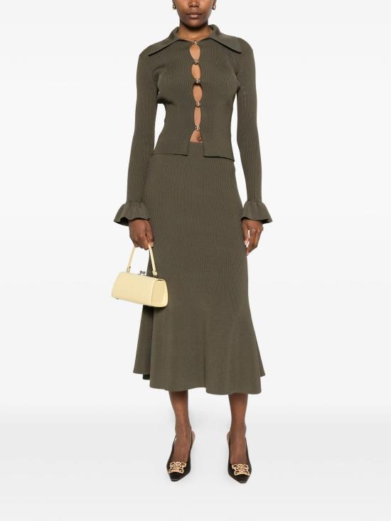 26SS 셀프 포트레이트 롱 스커트 SS26186MSKGGREEN - SELF PORTRAIT