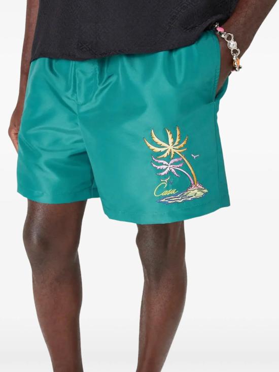 26SS 카사블랑카 스윔팬츠 MSP26TR03205 GREEN - CASABLANCA