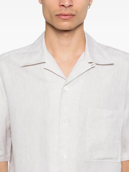 26SS 에르메네질도제냐 긴팔 셔츠 UHX31A3SCP5043 BEIGE - ERMENEGILDO ZEGNA