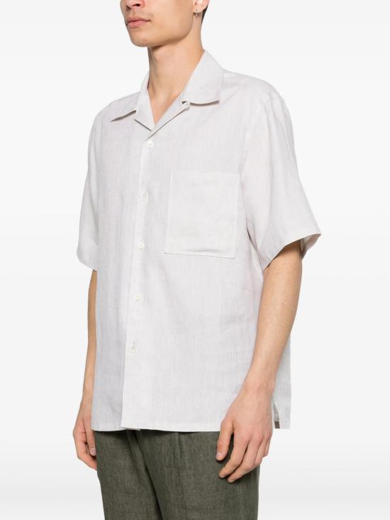 26SS 에르메네질도제냐 긴팔 셔츠 UHX31A3SCP5043 BEIGE - ERMENEGILDO ZEGNA