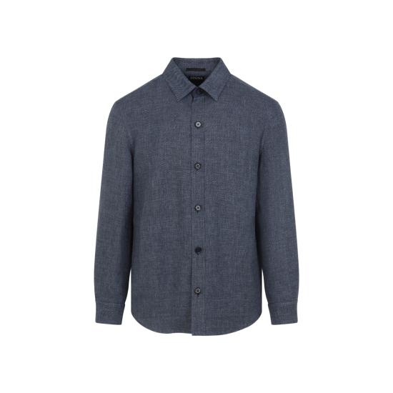 26SS 에르메네질도제냐 긴팔 셔츠 UHV75A3SOT52B07 BLUE