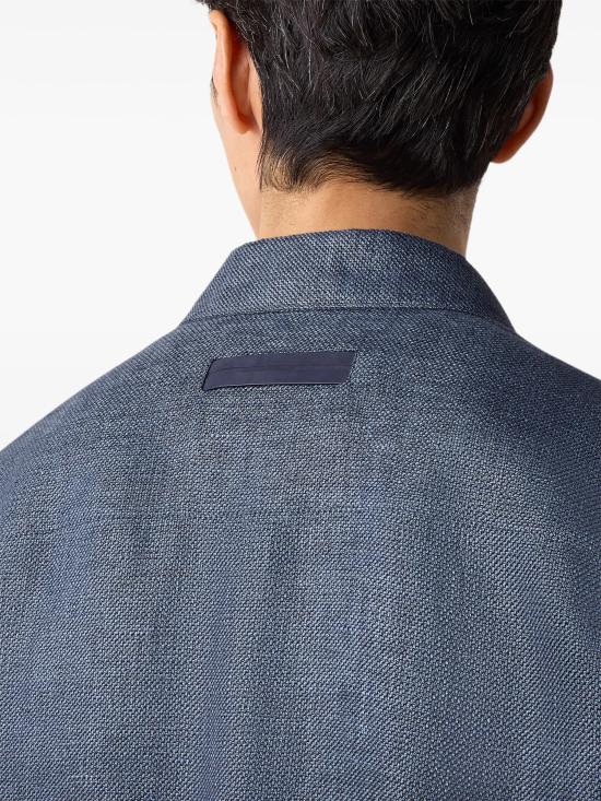 26SS 에르메네질도제냐 긴팔 셔츠 UHV75A3SOT52B07 BLUE - ERMENEGILDO ZEGNA