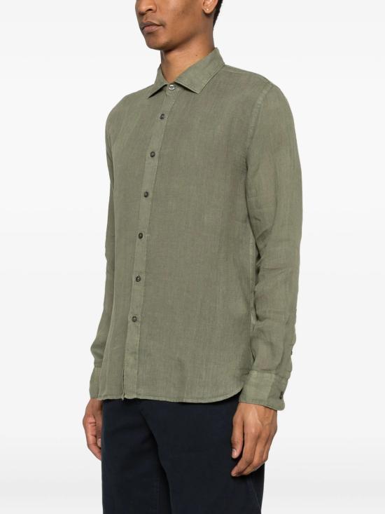 26SS 120 리노 긴팔 셔츠 33ALIM13110000115000000038 GREEN - 120 LINO