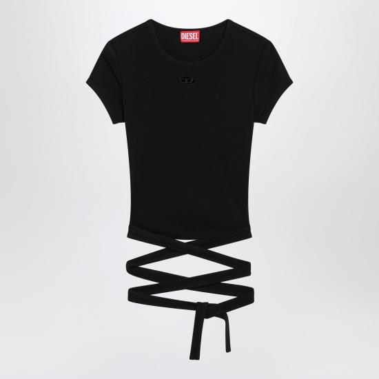 26SS 디젤 반팔 티셔츠 A211970EJAI9XX BLACK