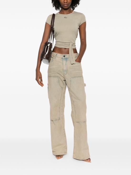 26SS 디젤 반팔 티셔츠 A211970EJAI5GD GREEN - DIESEL