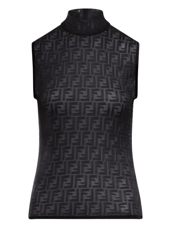 26SS 펜디 민소매 티셔츠 FS9763AW8KF0GME BLACK