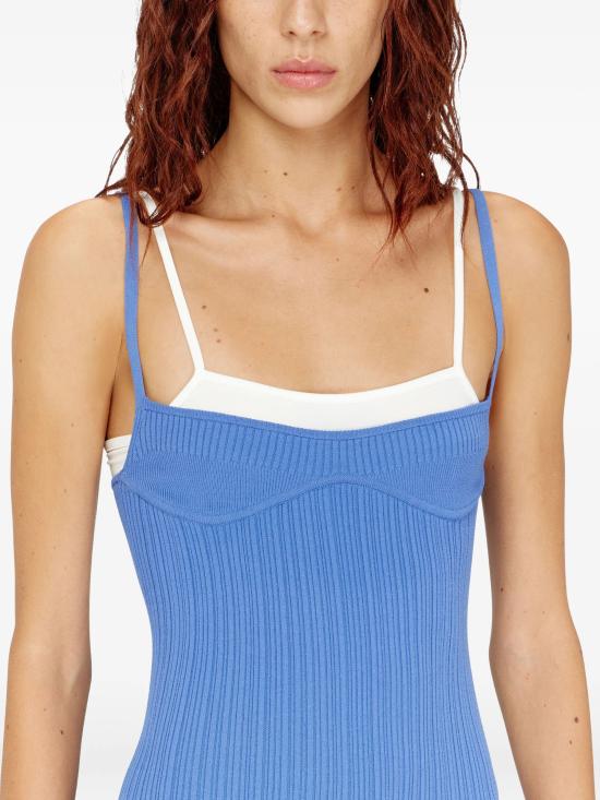 26SS 디젤 미디 원피스 A208300WICK8LF CLEAR BLUE - DIESEL