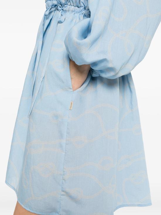 26SS 울리치 미디 원피스 CFWWDR2025FRUT533131212 CLEAR BLUE - WOOLRICH