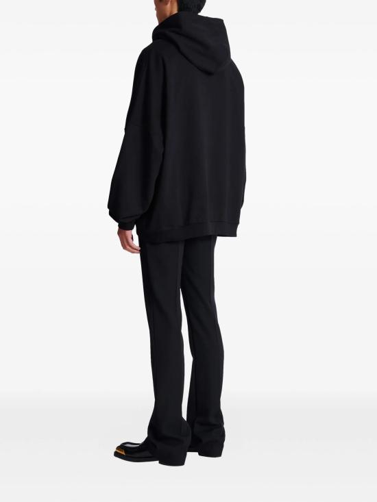 26SS 발망 후드 티셔츠 GH1JT250GF40EAB BLACK - BALMAIN