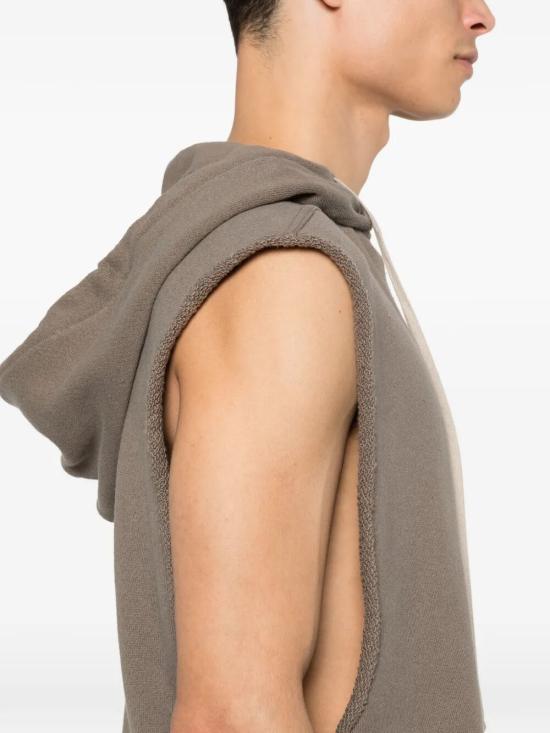 26SS 릭 오웬스 후드 티셔츠 RU01F2153JNT34 GREY - RICK OWENS